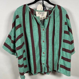 Ace & Jig  Claude Blouse in Spruce size Medium